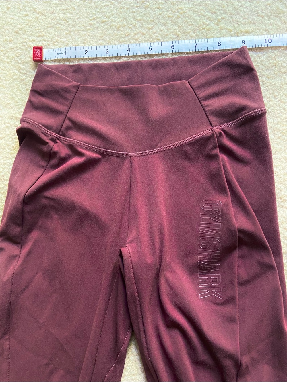 Gymshark High-Rise Leggings in Burgundy maroon XS